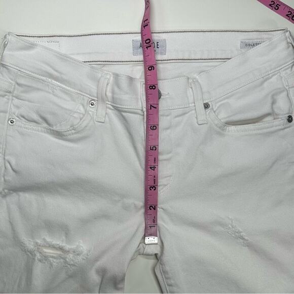 EUC | AGoldE | Distressed Collette Crop | White | Size 27 - Picture 13 of 16